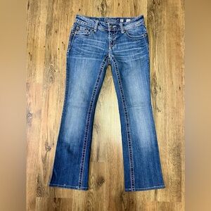 Miss Me Low Rise Boot Cut Jeans Size 27
